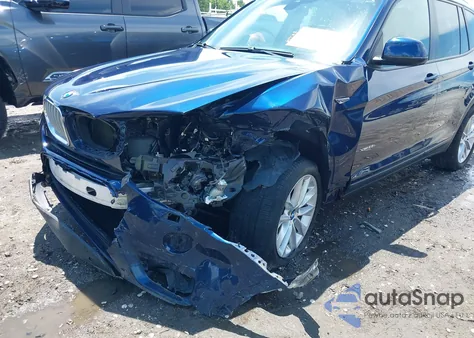 2016 BMW X3 xDrive28I z USA, uszkodzony, nr VIN 5UXWX9C56G0D86873